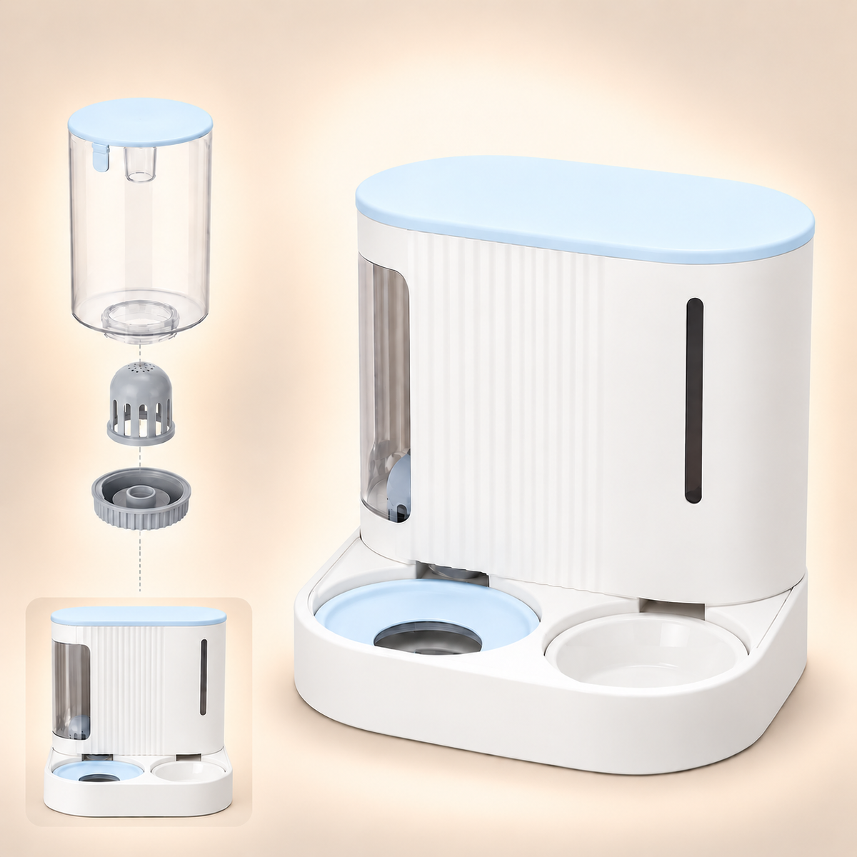 PetLune Duo™ Feeder & Water Station